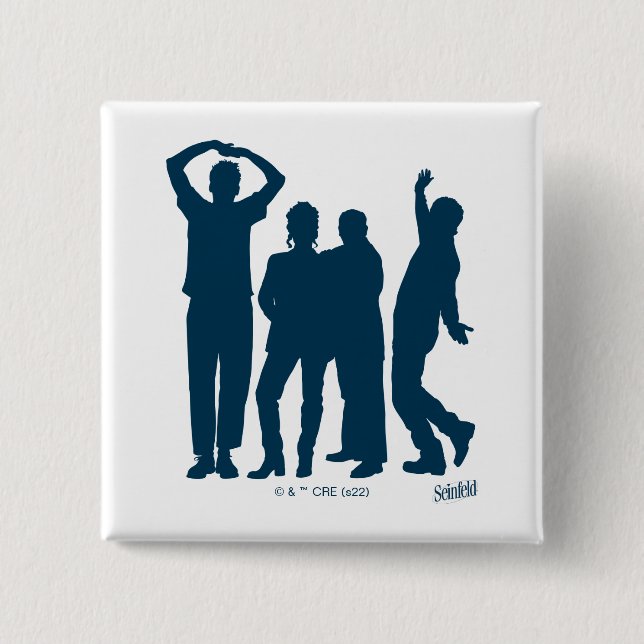 Seinfeld | Group Silhouette Graphic Knapp (Framsida)