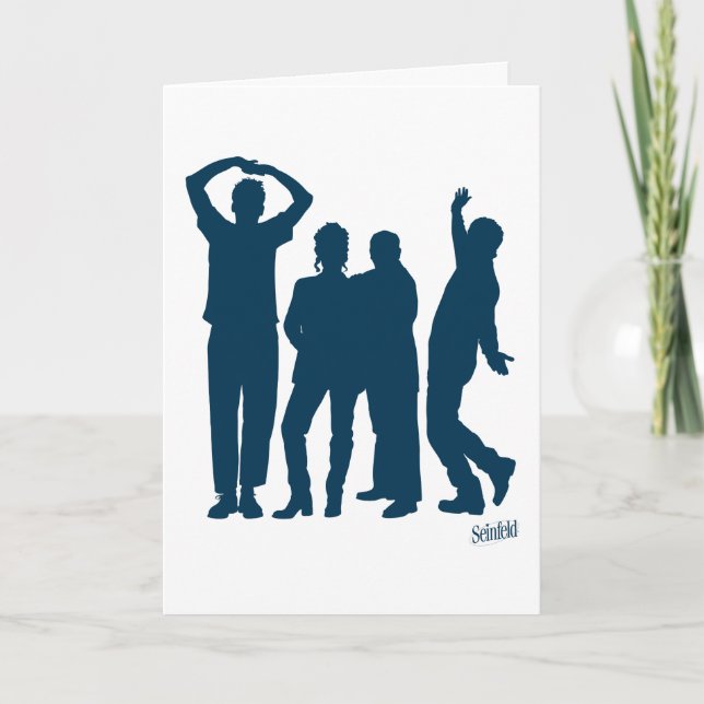 Seinfeld | Group Silhouette Graphic Kort (Framsida)
