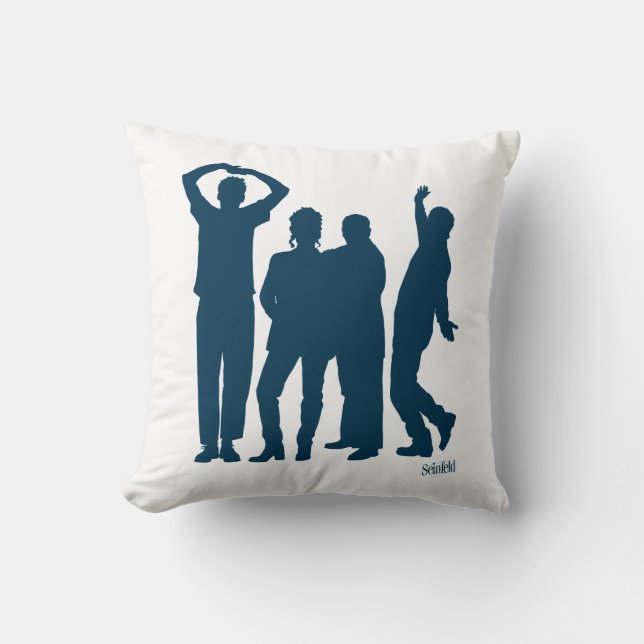 Seinfeld | Group Silhouette Graphic Kudde (Framsida)