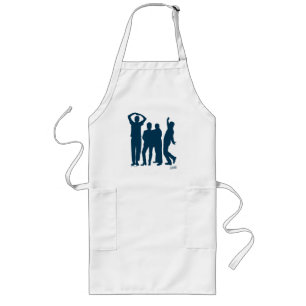 Seinfeld   Group Silhouette Graphic Långt Förkläde