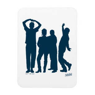 Seinfeld Group Silhouette Graphic Magnet