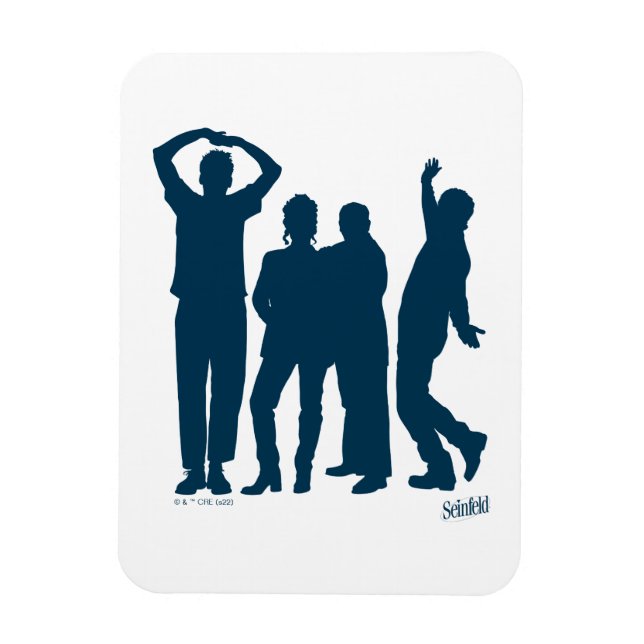 Seinfeld | Group Silhouette Graphic Magnet (Vertikal)