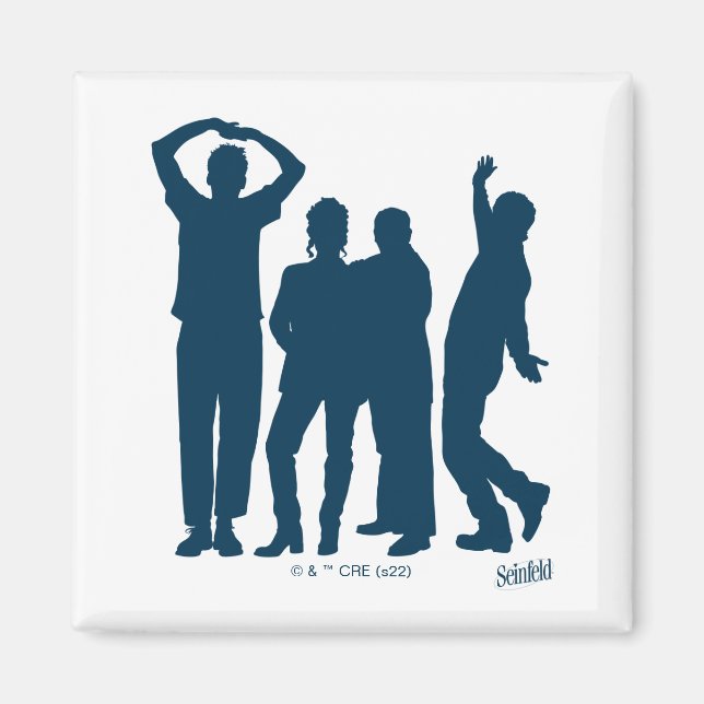 Seinfeld | Group Silhouette Graphic Magnet (Framsidan)