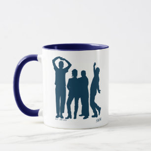 Seinfeld   Group Silhouette Graphic Mugg