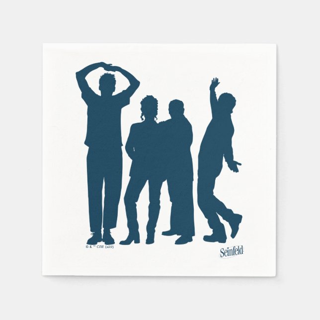 Seinfeld | Group Silhouette Graphic Pappersservett (Framsidan)