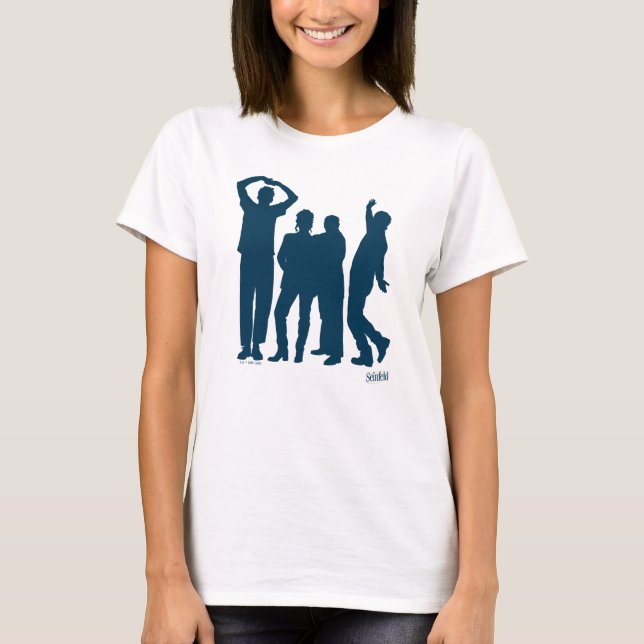 Seinfeld | Group Silhouette Graphic T Shirt (Framsida)