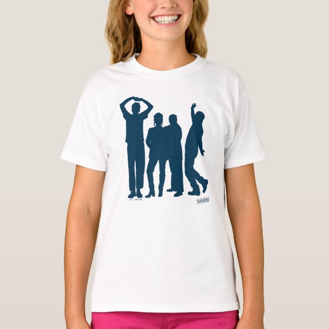 Seinfeld | Group Silhouette Graphic T Shirt (Framsida)