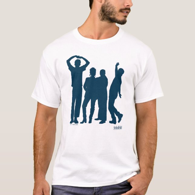 Seinfeld | Group Silhouette Graphic T Shirt (Framsida)