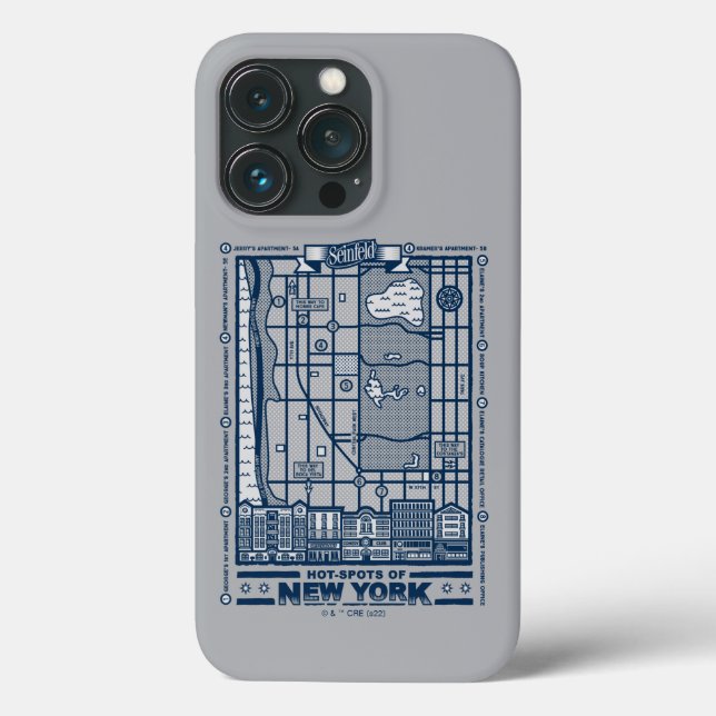 Seinfeld | Hett Spots of New York Karta (Baksida)