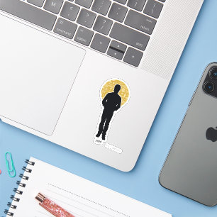 Seinfeld Jerry Seinfeld Silhouette Klistermärken
