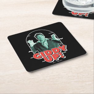 Seinfeld Kramer - Giddy Up! Underlägg Papper Kvadrat