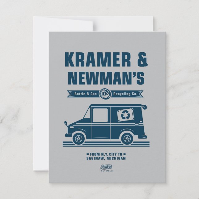 Seinfeld | Kramer & Newman's Recycling Co. Anteckningskort (Framsida)