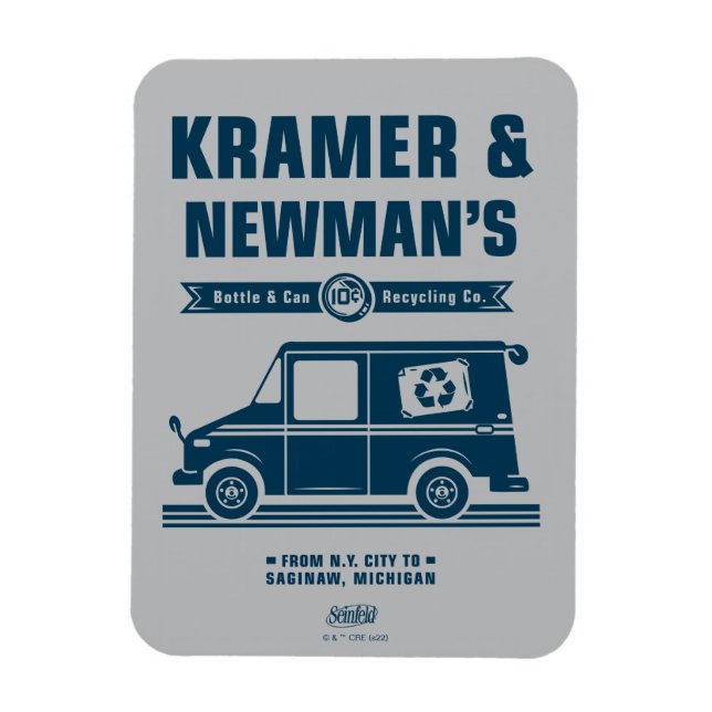Seinfeld | Kramer & Newman's Recycling Co. Magnet (Vertikal)