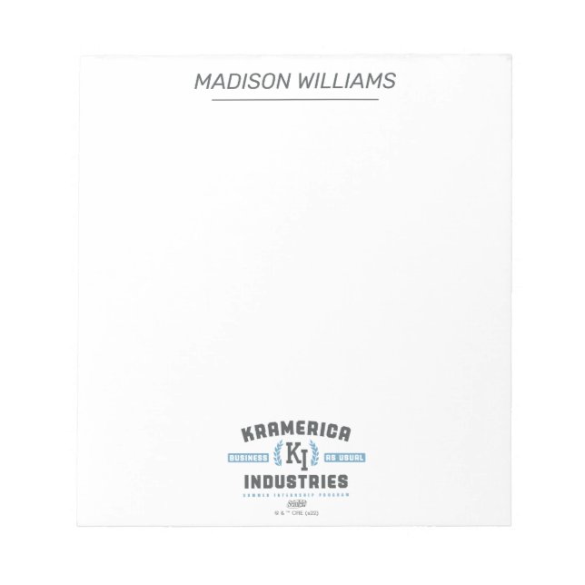 Seinfeld | Kramerica Industries Anteckningsblock (Framsida)