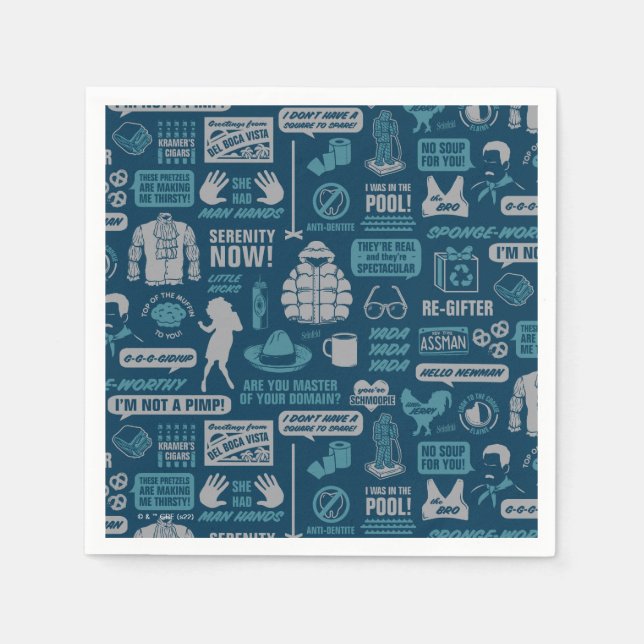 Seinfeld | Medlemsstat Mönster Pappersservett (Framsidan)