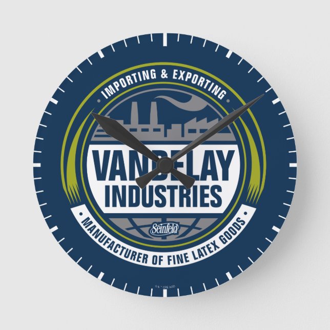 Seinfeld | Vandelay Industries Logo Rund Klocka (Framsida)