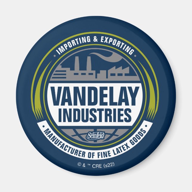 Seinfeld | Vandelay Industries Logotyp Magnet (Framsidan)