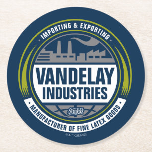 Seinfeld Vandelay Industries Logotyp Underlägg Papper Rund