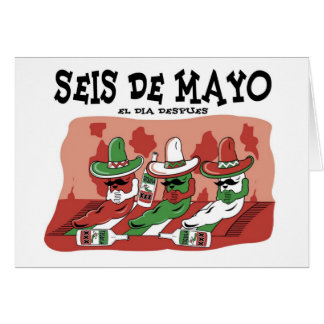 Seis de Mayo Hälsningskort