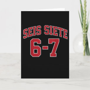Seis Siete 67 På Spansk Sport Jersey Stil Sex S Kort