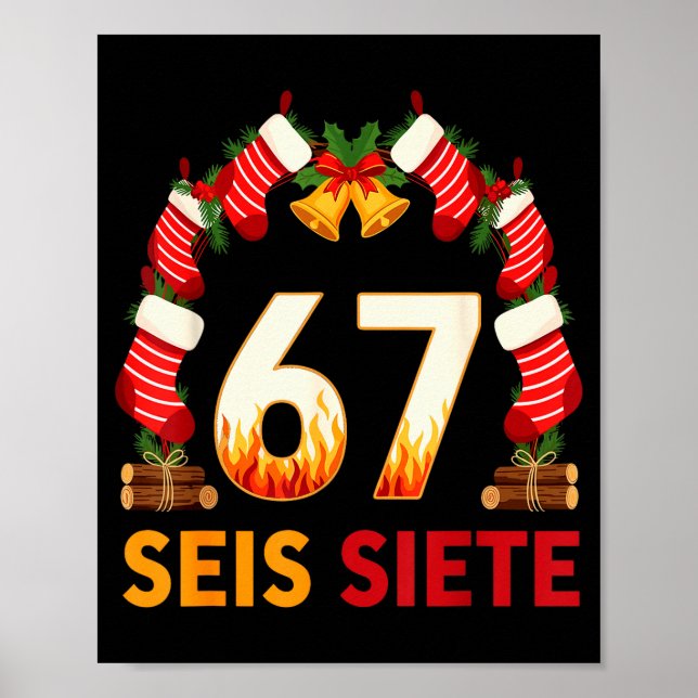 Seis Siete 67 Six Seven Jul 67 Meme  Poster (Framsidan)