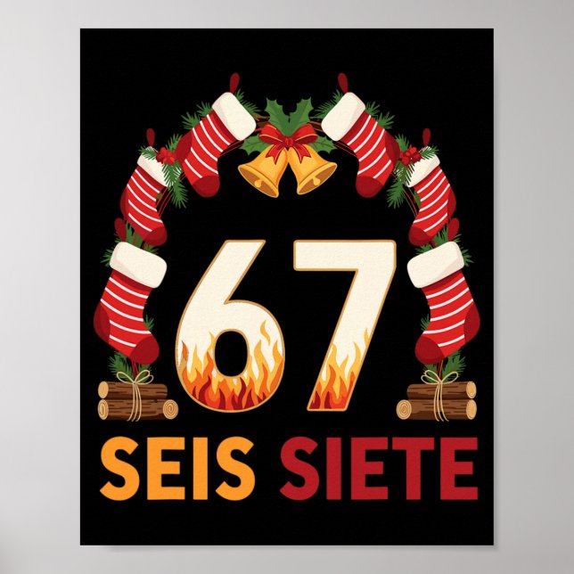 Seis Siete 67 Six Seven Jul 67 Meme  Poster (Framsidan)