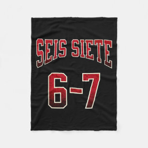 Seis Siete 67 Spanska Srts Tröja Rolig Six Seven  Fleecefilt