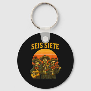 Seis Siete Roligt 67 Meme Mexikansk Los Muertos Ca Nyckelring
