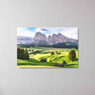 Seiser Alm Dolomit-Alpernor, Italien Canvastryck