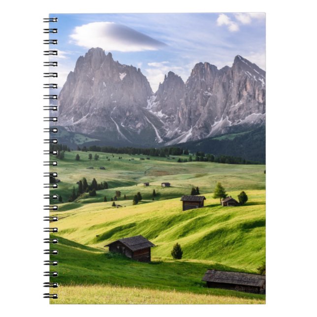 Seiser Alm | DolomitAlpernor, Italien Anteckningsbok (Framsidan)