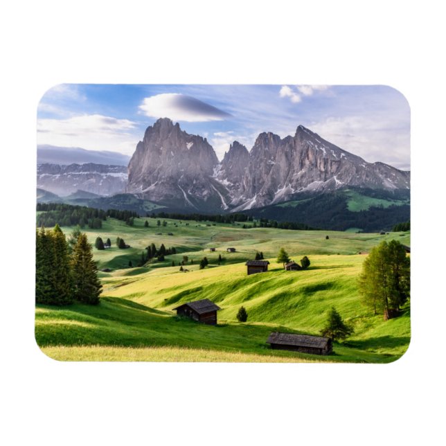 Seiser Alm | DolomitAlpernor, Italien Magnet (Horisontell)