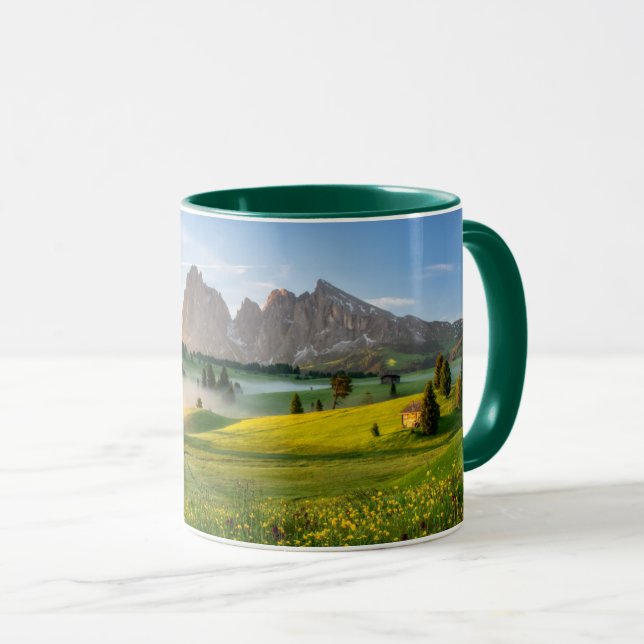 Seiser Alm, Dolomite-Alpernor, Italien Mugg (Framsida höger)