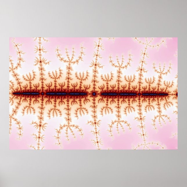 Seismiskt mått - Fractal Art Poster (Framsidan)