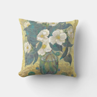 Seisui: Azure Bloom - Luminous Camellia Kudde