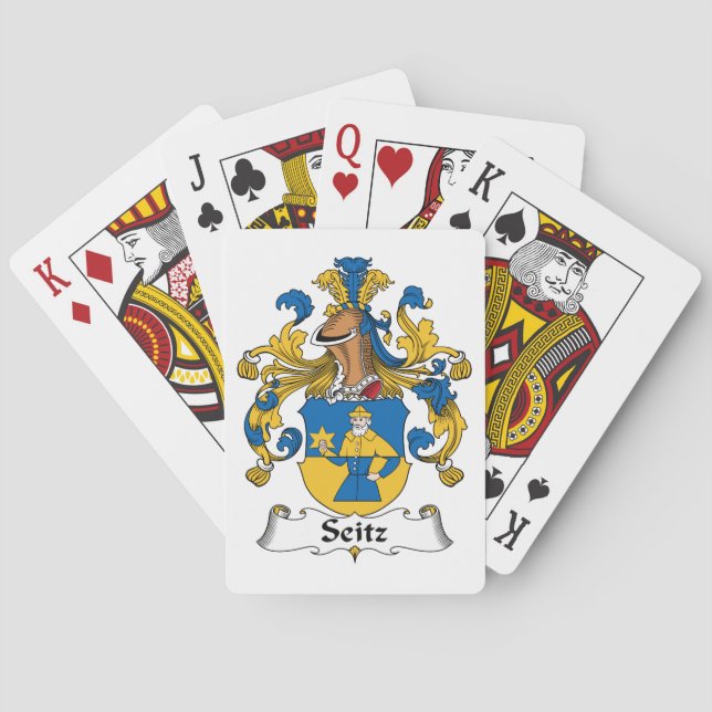 Seitz Family Crest Spel Kort (Baksidan)