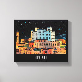 Seiyun City - Jemen Canvastryck