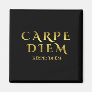 Seize Day Carpe Latin Diem inspirationsoffert Magnet