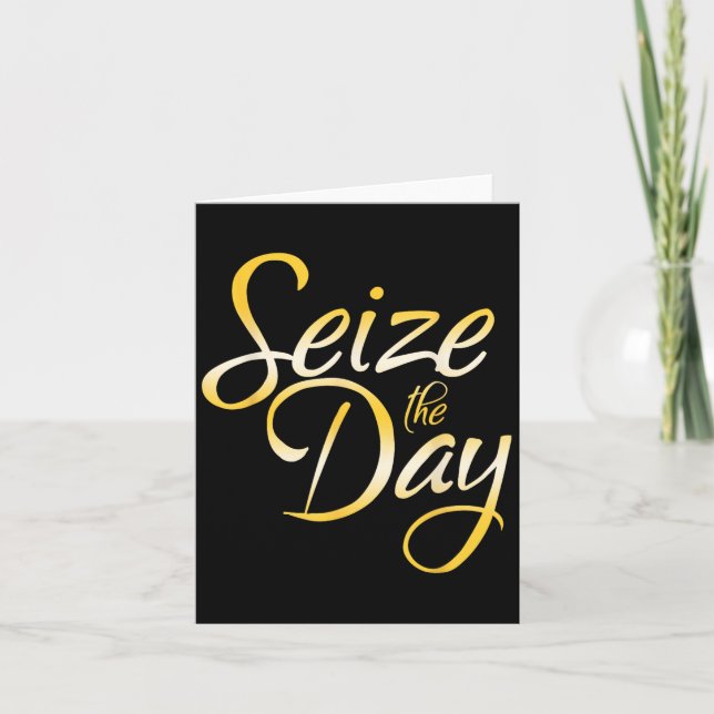 Seize The Day  Kort (Framsida)