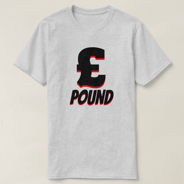 SEK-pund sterling, Grått T-shirt (Design framsida)