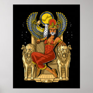 Sekhmet Egyptian Lioness Goddess Poster