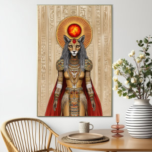 Sekhmet: Egyptisk Lejoninna Gudinna Poster