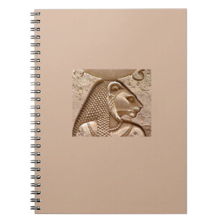 Sekhmet för egyptisk gudom spiral anteckningsbok
