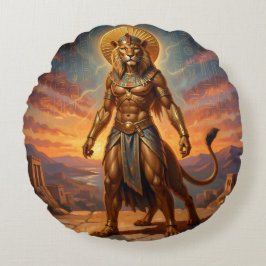 Sekhmet – Lion-Headed War Goddess´2 Rund Kudde