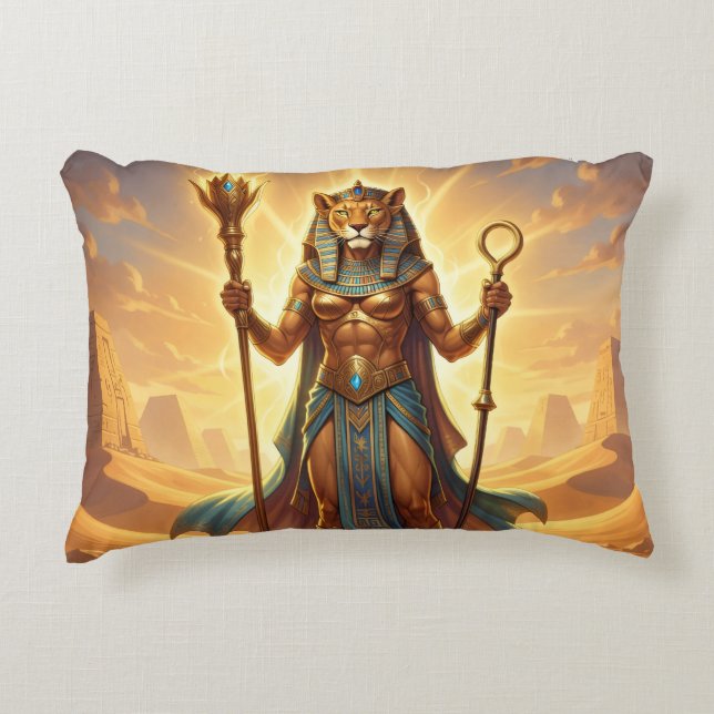 Sekhmet – Lion-Headed War Goddess´3 Prydnadskudde (Framsidan)