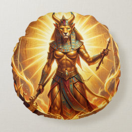 Sekhmet – Lion-Headed War Goddess´4 Rund Kudde