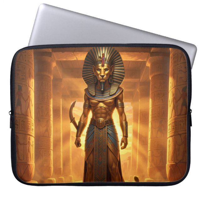 Sekhmet – Löwenköpfige Kriegsgöttin´2 Laptop Fodral (Framsidan)
