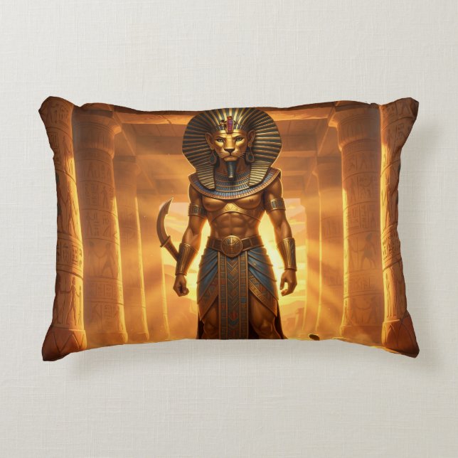 Sekhmet – Löwenköpfige Kriegsgöttin´2 Prydnadskudde (Framsidan)