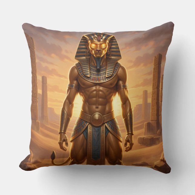 Sekhmet – Löwenköpfige Kriegsgöttin´4 Kudde (Framsida)