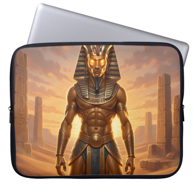 Sekhmet – Löwenköpfige Kriegsgöttin´4 Laptop Fodral (Framsidan)