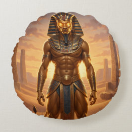 Sekhmet – Löwenköpfige Kriegsgöttin´4 Rund Kudde